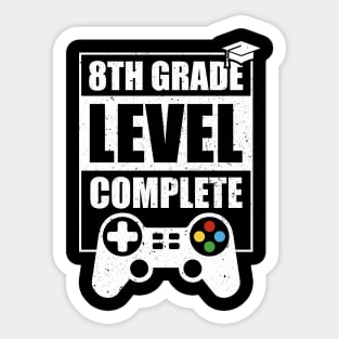 8th Grade Level Complete Sticker